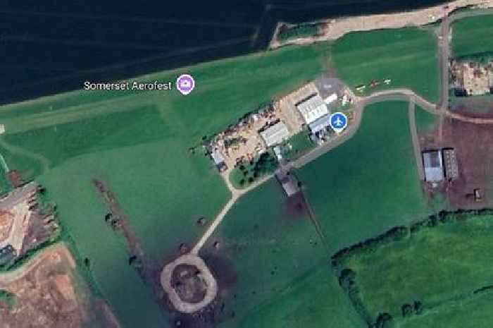 Live: Plane crash lands in Somerset airfield