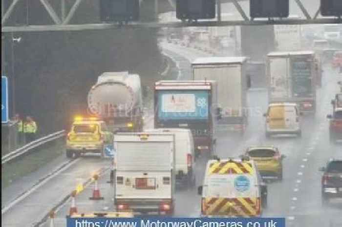Live M25 updates as crash causes 9 miles of queues near Godstone