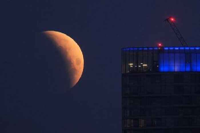 Blood Moon pictures as early risers see stunning phenomenon