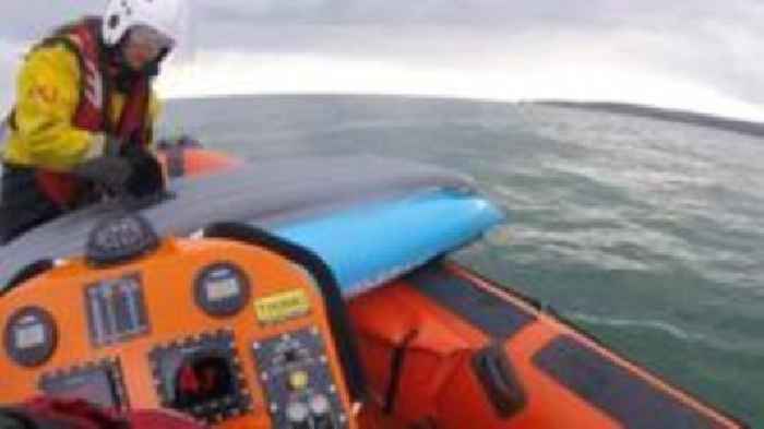 Kayaker rescued after being blown out to sea