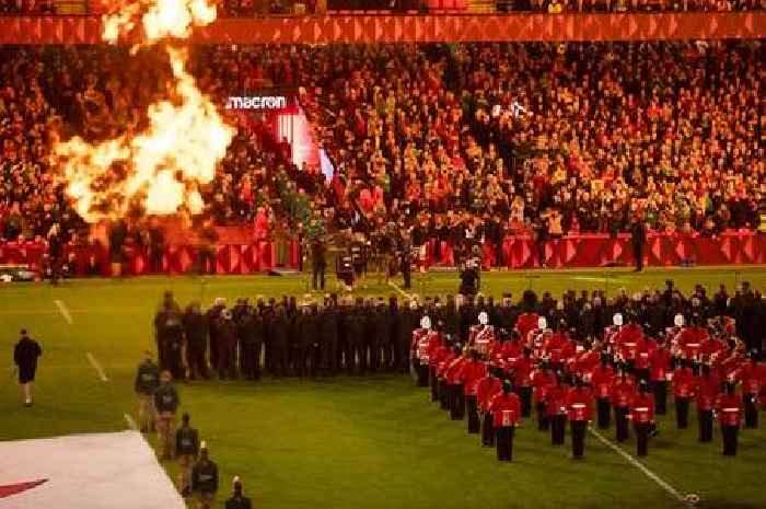 Wales unveil emotive pre-match stadium plan against England as players emerge