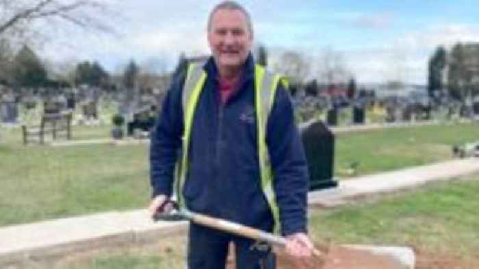 'I've been digging graves for 40 years - I love it'