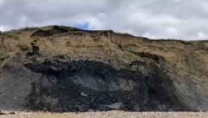 Watch: Cliff collapse caught on camera