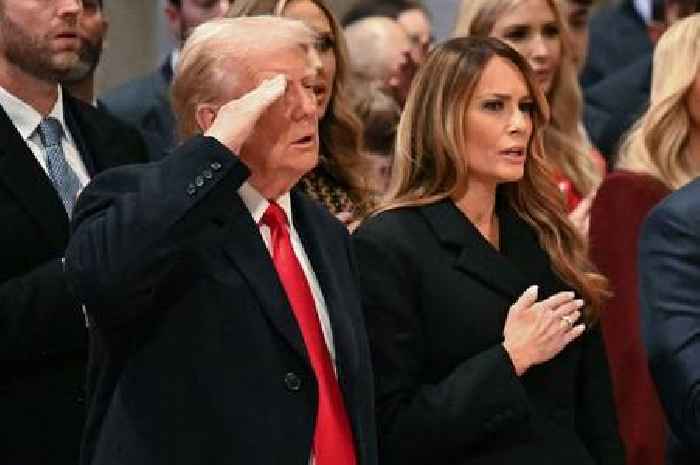 Donald Trump called 'disrespectful' after people spot detail at prayer service