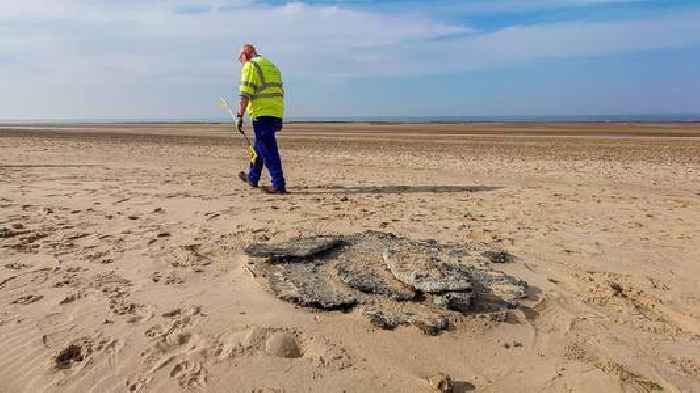 Race to clean up billions of plastic 'nurdles' that washed up in UK after tanker crash