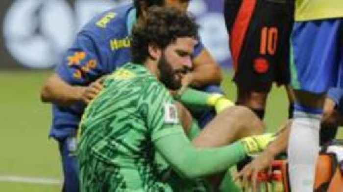 Alisson returns to Liverpool after 'suspected concussion'