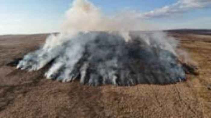 Fire crews battle dozens of blazes as farmer scared