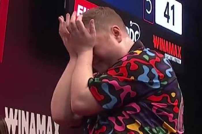 Darts star bursts into tears with emotional win after heartbreaking family death