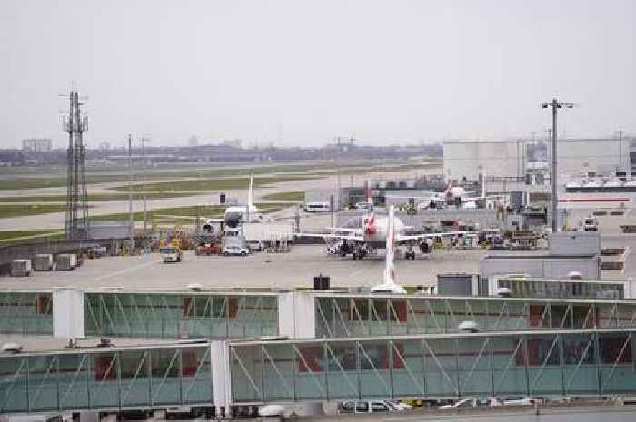 Photos show Heathrow chaos as fire plunges airport into darkness and cancels all flights