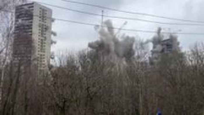 Glasgow high-rise towers brought crashing down in seconds
