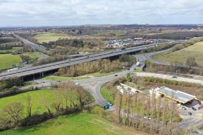 Traffic stopped on M25 near busy roundabout  after crash - live updates
