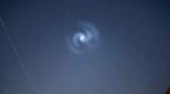 'Impressive' spiral in sky captured across North West