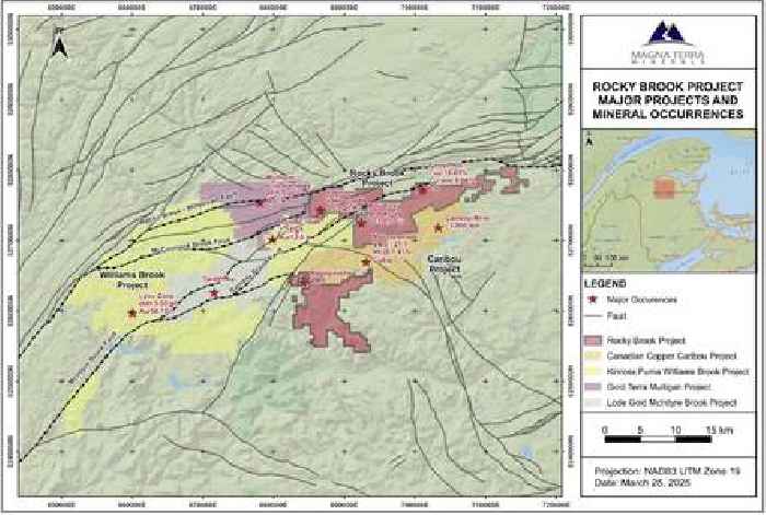 Magna Terra Acquires Additional Claims in the Prolific Bathurst Mining Camp of Northern New Brunswick, Expanding the Rocky Brook Project