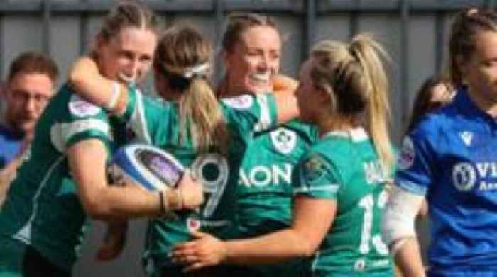 McGann hat-trick helps eight-try Ireland thump Italy