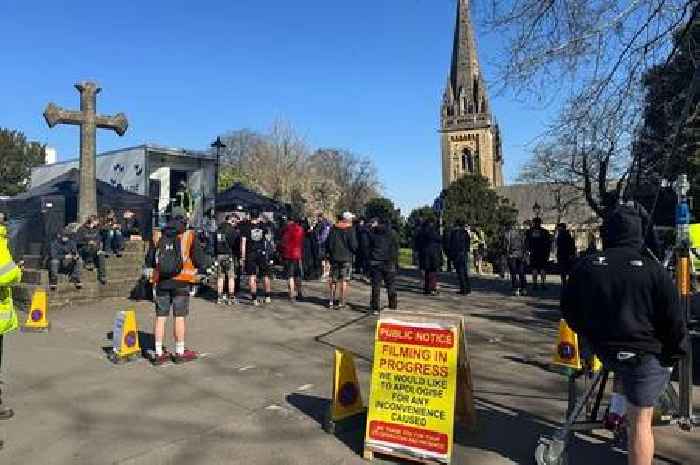 Actors in all-black with 'fake weapons' spotted filming new Gerard Butler-linked series in Cardiff