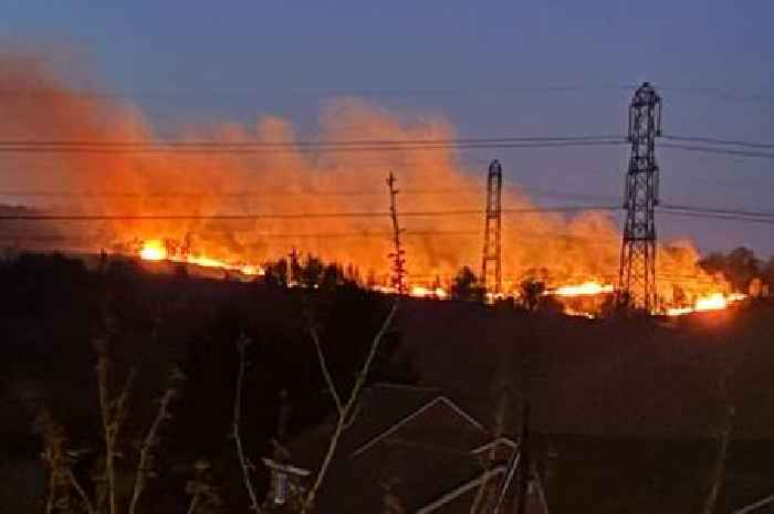 Gentleshaw Common on fire as huge blaze being fought by six fire crews