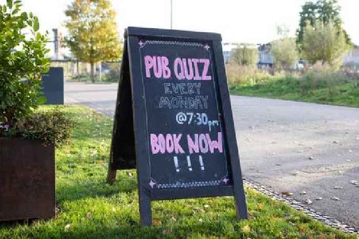 Test your general knowledge with this weeks' pub quiz