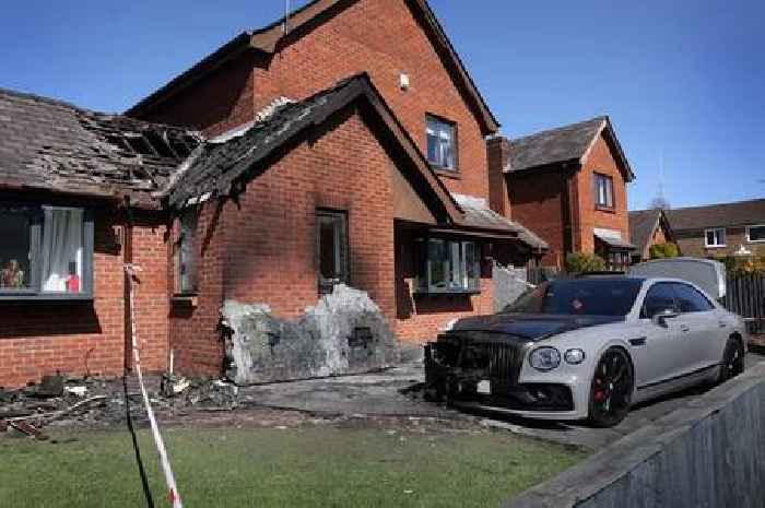 Bentley and house torched in suspected early hours fire attack