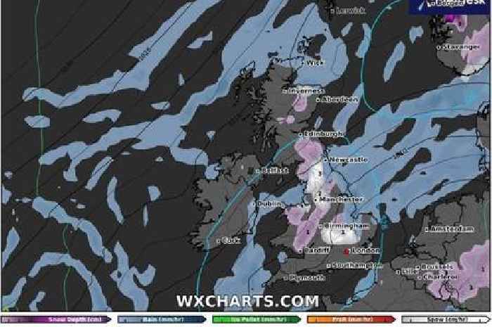 Exact date 'Arctic blast' to bring 3cm of snow to 40 counties