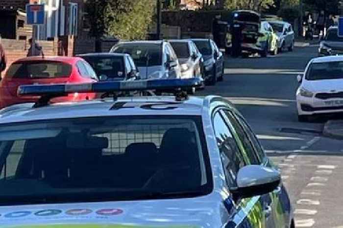 Police on North Staffordshire street after air ambulance lands at beauty spot