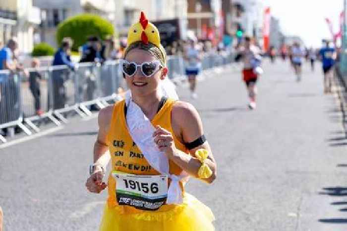Hen do hangover Swansea bride to be storms to podium finish at Brighton Marathon