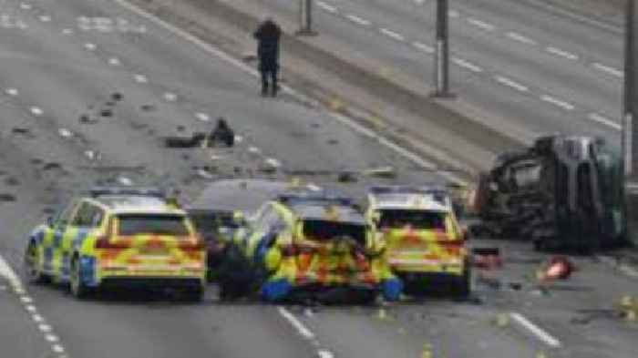 Five in hospital after police cars involved in crash