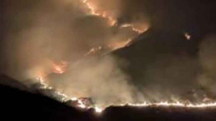 Campers recued from 'terrifying' Scottish wildfire
