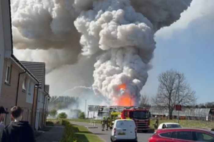 Ayrshire fire had emergency services 'running for cover' as batteries exploded