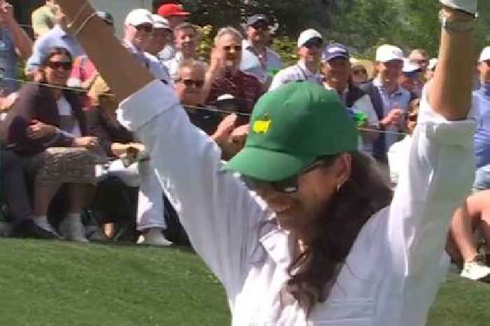 Stunning Masters WAG wows Augusta crowd with shot in Par 3 competition