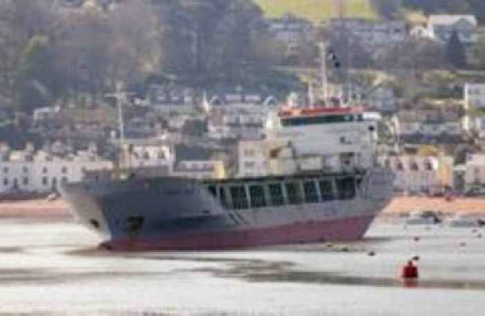 Cargo ship refloated after running aground