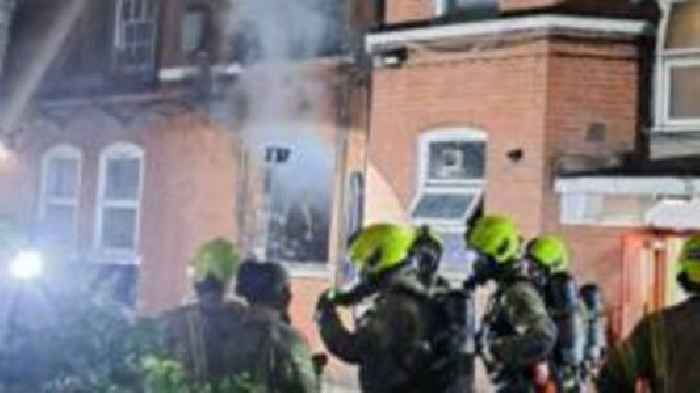 Eleven taken to hospital after east London fire