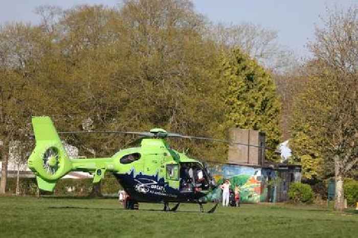 Live: Air ambulance and riot police rush to Bristol street