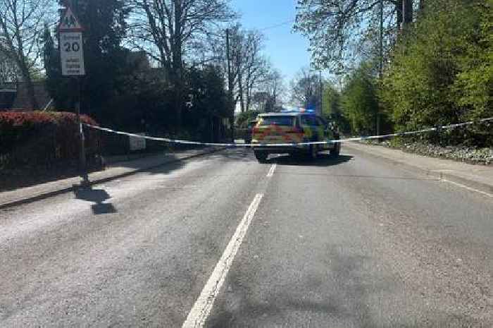 Live updates as police shut North Staffordshire road and air ambulance lands