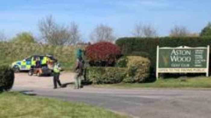 Woman hit by van on golf course after police chase