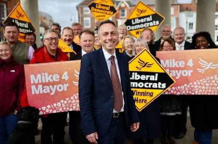 Liberal Democrat candidate Mike Ross makes his pitch to voters in Hull and East Yorkshire Mayoral election
