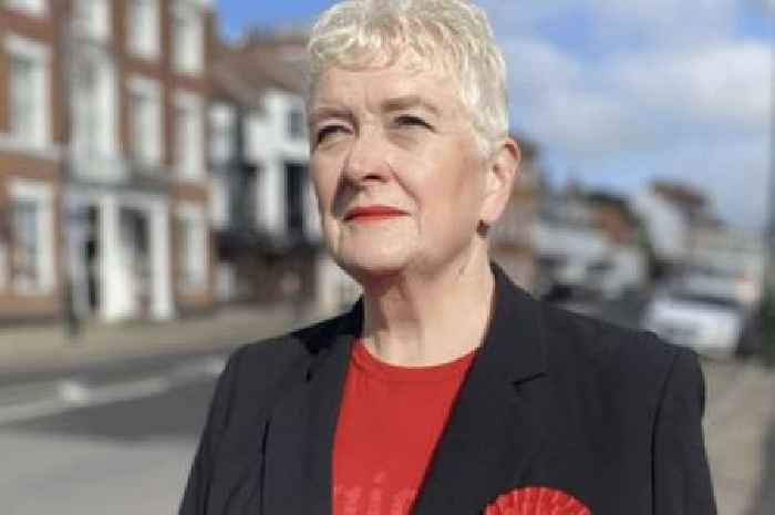Labour candidate Margaret Pinder makes her pitch to voters in Hull and East Yorkshire Mayoral election