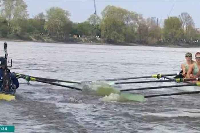 The Boat Race halted as drama sparked over Oxford and Cambridge coming together