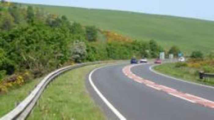 Man and woman in hospital after crash on A1