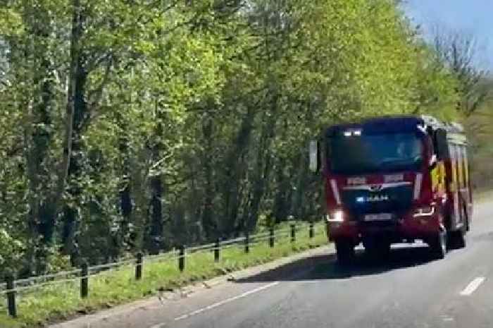 Person airlifted to hospital with serious injuries after A39 crash