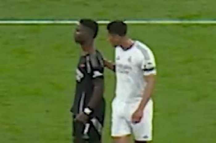 What Jude Bellingham did before Bukayo Saka penalty as new Arsenal v Real Madrid footage emerges