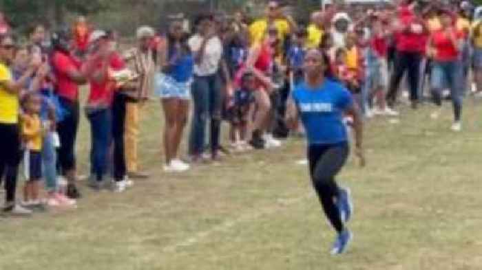 Olympic legend shows no mercy to fellow parents at school sports day