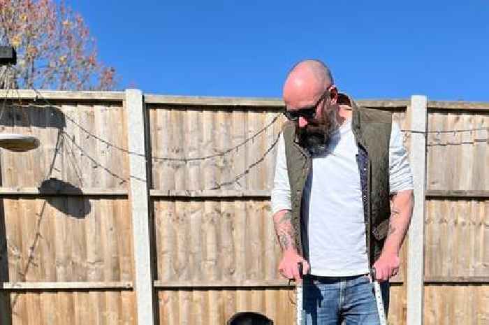 Dad's worst fears come true after feeling strange sensation in his arm