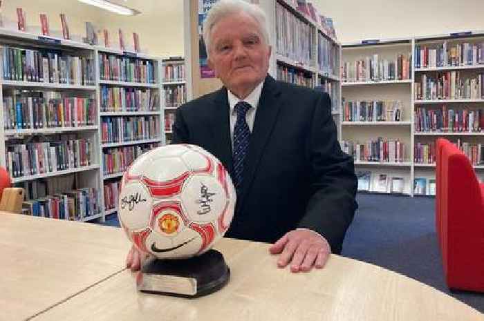 Football signed by Sir Alex Ferguson and David Beckham could help fund Falkirk memorial