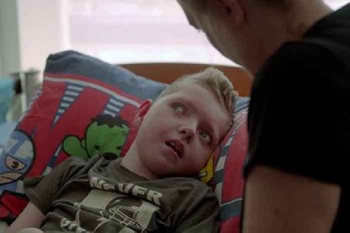 The nine-year-old boy whose dream is to be able to stand up and go to school