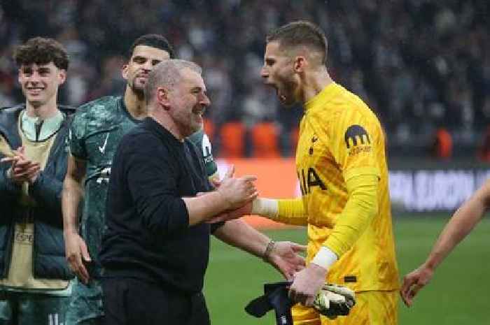 Guglielmo Vicario hits back at claim about his Tottenham team-mates after Frankfurt victory