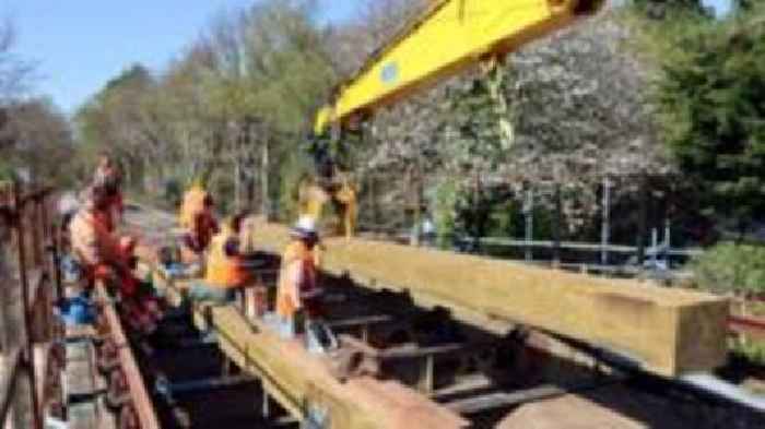 Railway bridge reopens months after vehicle strike