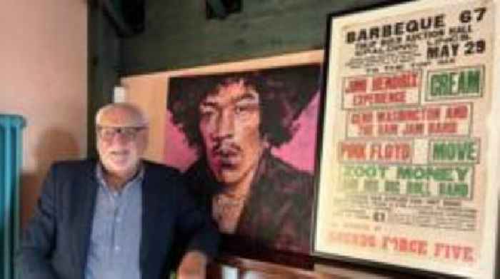 Jimi Hendrix's guitar ended up at the tip after 'first rock festival'