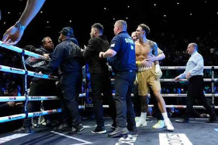 Ben Whittaker 'spitting' claims answered after 'classless' rage at Liam Cameron cornerman