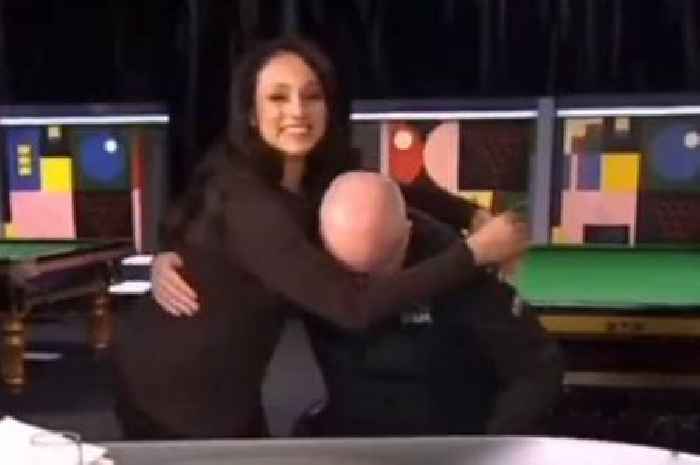 Snooker star holds back tears live on air and has to be consoled by BBC host