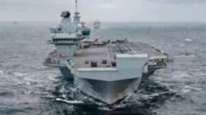 'Bit of a tight squeeze' as HMS Prince of Wales sails
